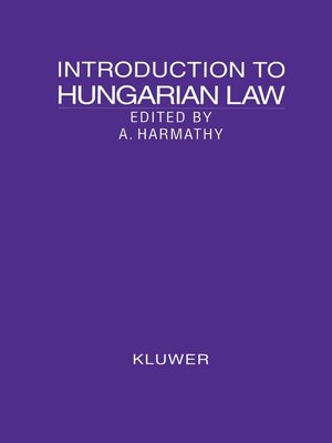 cover image of Introduction to Hungarian Law